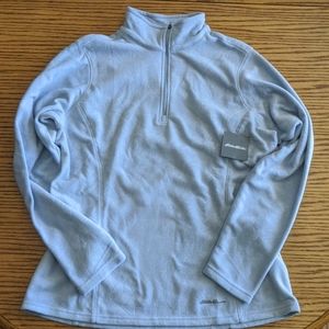 A fleece quarter zip pullover